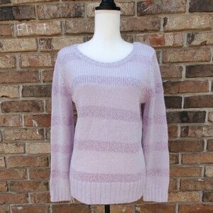 NWOT Apt 9 Striped Knit Sequin Sweater Size Medium